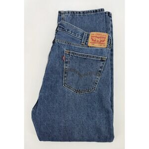 Levis 505 Jeans Mens 40x30 Blue Straight Leg Medium Wash Denim Pants